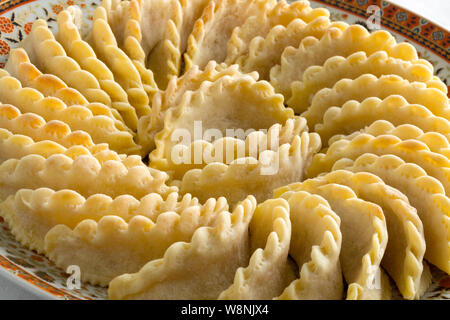 Festa tradizionale gazzella corna cookies close up Foto Stock