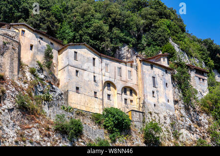 L'eremo del Santuario di Greccio, Greccio, provincia di Rieti, Italia Foto Stock