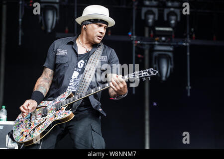 Il Wildhearts esibirsi dal vivo sul palco di Bloodstock Open Air Festival, REGNO UNITO, 10 Agosto, 2019. Foto Stock