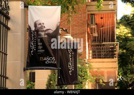 Il Museo evita è un'attrazione molto popolare sia per i turisti che per la gente del posto, situato nella capitale dell'Argentina, a Buenos Aires Foto Stock