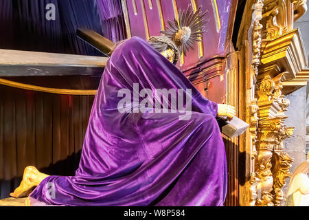 Dettaglio del Senhor dos Passos all interno della chiesa della Venerabile Terzo Ordine di Nossa Senhora do Carmo (Igreja do Carmo, Foto Stock