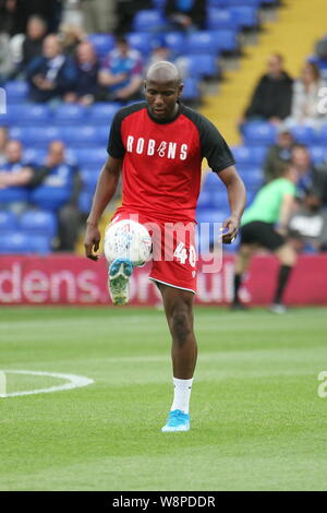 Birmingham, West Midlands, Regno Unito. 10 Agosto, 2019. Sebenico Afobe in vista del campionato fixture tra Birmingham e Bristol City nel campionato EFL. Foto Stock