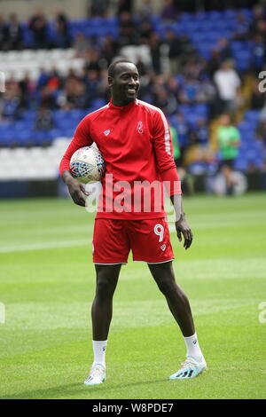 Birmingham, West Midlands, Regno Unito. 10 Agosto, 2019. Famara Diedhiou di Bristol City in vista del campionato fixture tra Birmingham e Bristol City nel campionato EFL. Foto Stock