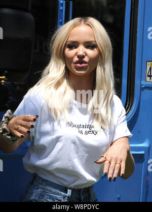 Los Angeles, California, Stati Uniti d'America 10 agosto 2019 l'attrice Colomba Cameron assiste la Columbia Pictures presenta la prima mondiale di "Angry Birds 2 film" il 10 agosto 2019 al Regency Village Theatre di Los Angeles, California, USA. Foto di Barry re/Alamy Live News Foto Stock