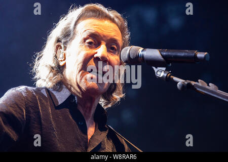 A Mülheim an der Ruhr, Germania. 10 Ago, 2019. Cantante britannico Albert Hammond suona presso Ruhrbühne 2019 come parte del suo libro dei Canti di Tour. Credito: Immagini vibranti/Alamy Live News Foto Stock