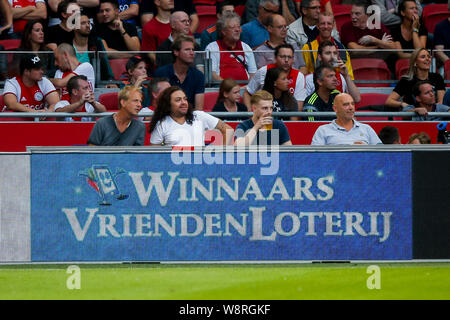 Amsterdam, Paesi Bassi. 10 Ago, 2019. AMSTERDAM, Ajax - FC Emmen, 10-08-2019, calcio, Eredivisie Olandese, stagione 2019-2020, Johan Cruyff Arena, winnaars Vriendenloterij Credito: Pro scatti/Alamy Live News Foto Stock