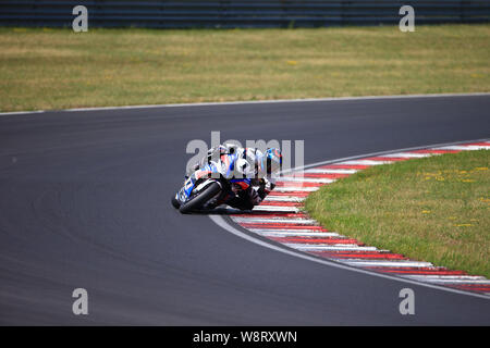 La maggior parte, Cechia. 11 Ago, 2019. Motorsport: Repubblica ceca, Autodrom più, Sidecar, Internazionale tedesco campionato Moto Credito: Daniel Schäfer/dpa-Zentralbild/ZB/dpa/Alamy Live News Foto Stock