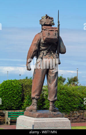 Royal Scots Fusiliers Memorial nella Place de Saint-Germain-en-Laye, Ayr,South Ayrshire,Scozia,UK Foto Stock