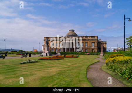 Ayr Sheriff Court e la Giustizia della Corte della Pace, Wellington Square, Ayr, South Ayrshire, Scozia, Regno Unito Foto Stock