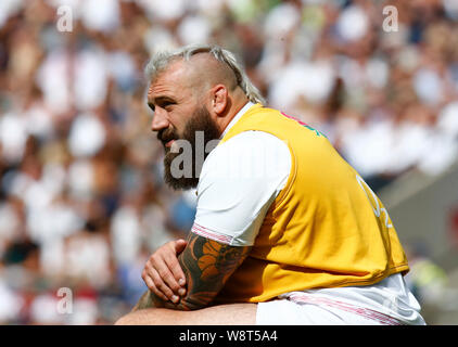 Londra, Regno Unito. 11 Ago, 2019. Londra, Inghilterra. Agosto 11: Joe Marler di Inghilterra durante Quilter International tra Inghilterra e Galles a Twickenham Stadium il 11 agosto 2019 a Londra, Inghilterra. Credit: Azione Foto Sport/Alamy Live News Foto Stock