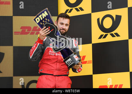 Kent, Regno Unito. 11 agosto 2019. durante il DTM gara 2 del DTM (tedesco Touring Cars) e serie W a Brands Hatch circuito GP di Domenica, 11 agosto 2019 in Kent, Inghilterra. Credito: Taka G Wu/Alamy Live News Credito: Taka Wu/Alamy Live News Foto Stock