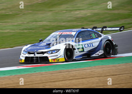 Kent, Regno Unito. 11 agosto 2019. Joel Eriksson (BMW Team RBM) durante il DTM gara 2 del DTM (tedesco Touring Cars) e serie W a Brands Hatch circuito GP di Domenica, 11 agosto 2019 in Kent, Inghilterra. Credito: Taka G Wu/Alamy Live News Credito: Taka Wu/Alamy Live News Foto Stock