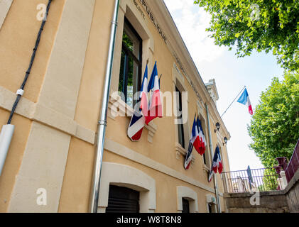 Mairie ufficio del sindaco di Magalas village Foto Stock