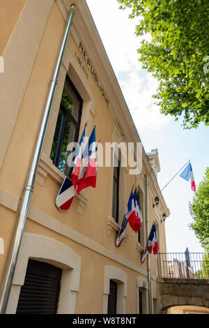 Mairie ufficio del sindaco di Magalas village Foto Stock