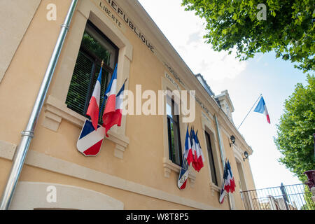 Mairie ufficio del sindaco di Magalas village Foto Stock