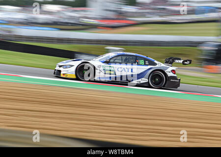 Kent, Regno Unito. 11 agosto 2019. Joel Eriksson (BMW Team RBM) durante il DTM gara 2 del DTM (tedesco Touring Cars) e serie W a Brands Hatch circuito GP di Domenica, 11 agosto 2019 in Kent, Inghilterra. Credito: Taka G Wu/Alamy Live News Foto Stock