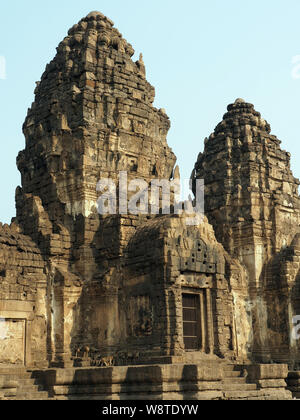 Phra Prang Sam Yot tempio Khmer, Lopburi, Thailandia, Asia Foto Stock