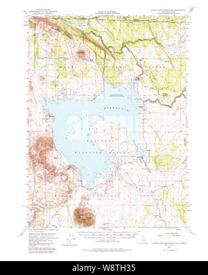 USGS TOPO Map California Clear Lake serbatoio 297114 1951 62500 Restauro Foto Stock