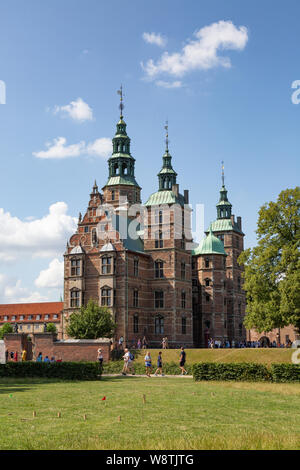 Il Castello di Rosenborg a Copenaghen, un palazzo del xvii secolo nel centro di Copenaghen, Rosenborg Slot, Copenhagen DANIMARCA Scandinavia Europa Foto Stock