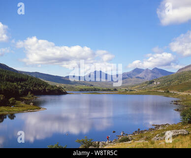 Mount Snowdon gamma, Parco Nazionale di Snowdonia, Gwynedd, Wales, Regno Unito Foto Stock