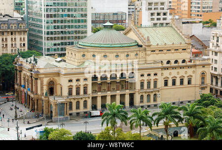 Teatro municipale di São Paulo (Theatro Municipal de São Paulo), Brasile Foto Stock