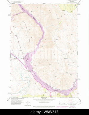 USGS TOPO Map Idaho Olds Ferry 237450 1952 24000 Restauro Foto Stock