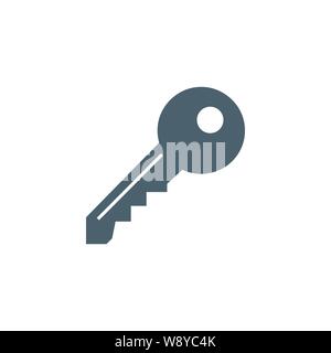 Chiave vettore correlati icona glyph. Illustrazione Vettoriale