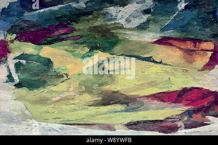 Abstract background psichedelici, acquerello stilizzazione. La texture per la progettazione Foto Stock