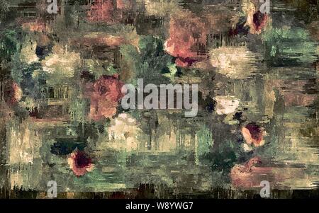 Abstract background psichedelici, acquerello stilizzazione. La texture per la progettazione Foto Stock