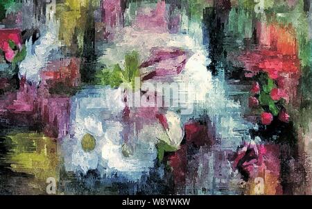 Abstract background psichedelici, acquerello stilizzazione. La texture per la progettazione Foto Stock