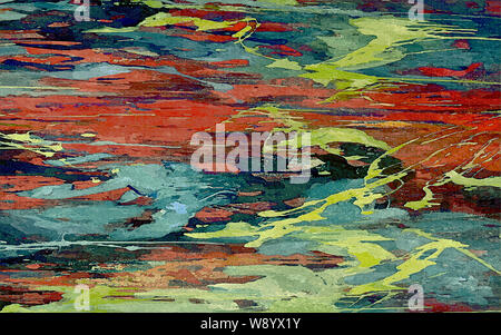 Abstract background psichedelici, acquerello stilizzazione. La texture per la progettazione Foto Stock