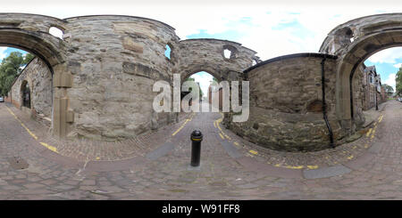 Visualizzazione panoramica a 360 gradi di All'interno della torretta (Gateway di Prince Rupert Gateway), Leicester.