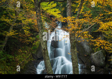 Moss Glen Falls, Green Mountain National Forest, Vermont Foto Stock