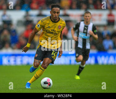 11 agosto 2019, St James Park, Newcastle upon Tyne, Inghilterra ; Premier League Football, Newcastle vs Arsenal : ,Pierre-Emerick Aubameyang durante il gioco Credito: Craig Milner/News immagini English Football League immagini sono soggette a licenza DataCo Foto Stock