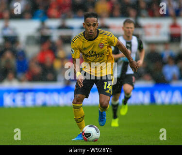 11 agosto 2019, St James Park, Newcastle upon Tyne, Inghilterra ; Premier League Football, Newcastle vs Arsenal : ,Pierre-Emerick Aubameyang durante il gioco Credito: Craig Milner/News immagini English Football League immagini sono soggette a licenza DataCo Foto Stock