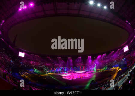 Lima, Perù. 11 Ago, 2019. Giochi Panamericani Cerimonia di chiusura Lima National Stadium, Lima, Peru solo uso editoriale. Credito: Azione Sport Plus/Alamy Live News Foto Stock