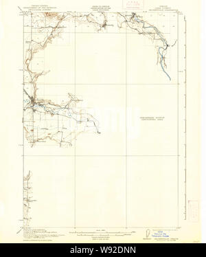 USGS TOPO Map Oregon Brownsville 282283 1921 62500 Restauro Foto Stock