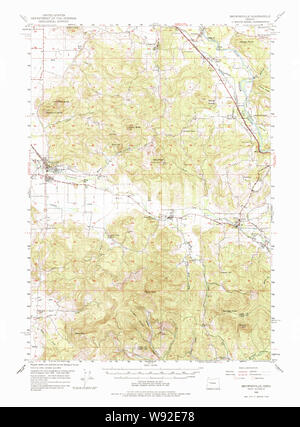 USGS TOPO Map Oregon Brownsville 282285 1950 62500 Restauro Foto Stock