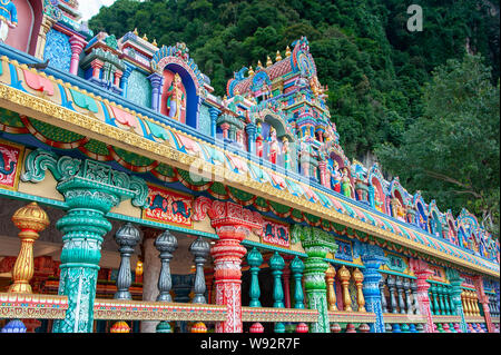 Murugan Temple, Grotte Batu, Kuala Lumpur, Malesia. Foto Stock