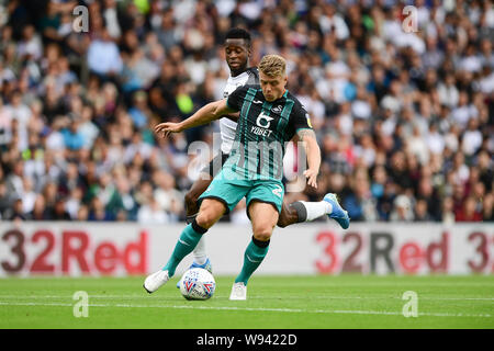 10 agosto 2019, Pride Parkderby, Inghilterra; Sky scommessa campionato, Derby County vs Swansea City ; Jake Bidwell (24) di Swansea Credito: Jon Hobley/News immagini English Football League immagini sono soggette a licenza DataCo Foto Stock