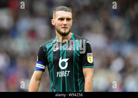 10 agosto 2019, Pride Parkderby, Inghilterra; Sky scommessa campionato, Derby County vs Swansea City ; Matt Grimes (8) di Credito Swansea: Jon Hobley/News immagini English Football League immagini sono soggette a licenza DataCo Foto Stock