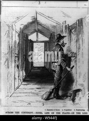 In tutto il continente - hotel life sulle pianure - sulla linea della ferrovia del Pacifico - 5. Cameriera Foto Stock