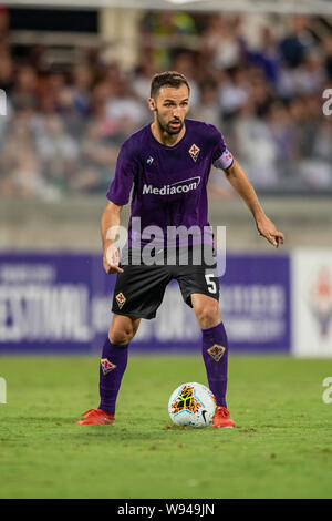 Milano Badelj (Fiorentina) durante la pre-stagione amichevole tra Fiorentina 4-1 Galatasaray a Artenio Franchi Stadium il 11 agosto 2019 a Firenze, Italia. (Foto di Maurizio Borsari/AFLO) Foto Stock