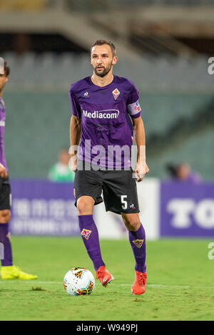 Milano Badelj (Fiorentina) durante la pre-stagione amichevole tra Fiorentina 4-1 Galatasaray a Artenio Franchi Stadium il 11 agosto 2019 a Firenze, Italia. (Foto di Maurizio Borsari/AFLO) Foto Stock