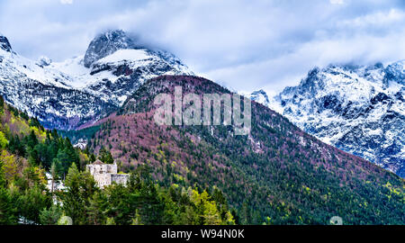 Forte austriaco a Predil passano in Slovenia Foto Stock