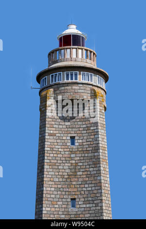 Cap Lévi faro Fermanville, Manche, del Cotentin, in Normandia, Francia Foto Stock