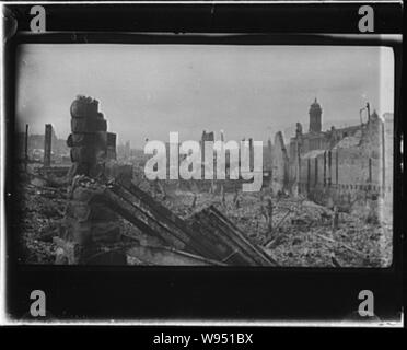 Conseguenze del San Francisco terremoto e fuoco di 1906 Foto Stock
