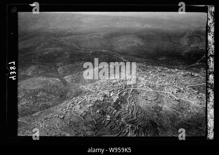 Viste di aria della Palestina. Betlemme e dintorni. Betlemme. Dal N.E. mostrando pendio terrazzato Foto Stock