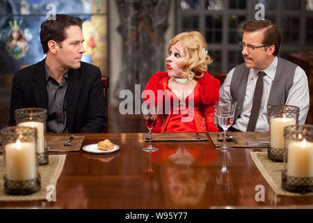 Cena per SCHMUCKS 2010 Paramount Pictures film con Paul Rudd a sinistra e Jeff Dunham Foto Stock