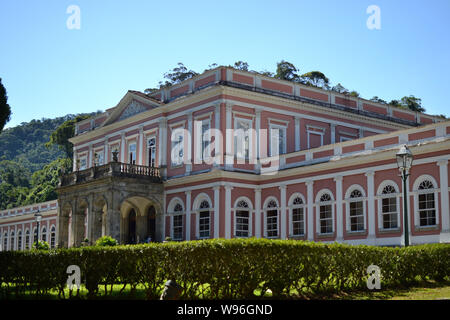 PETROPOLIS, RIO DE JANEIRO, BRASILE. AUG 08 2019: il Museo Imperiale di Petropolis. Residenza estiva dell'imperatore brasiliano. Foto Stock